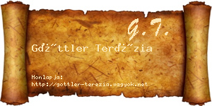Göttler Terézia névjegykártya