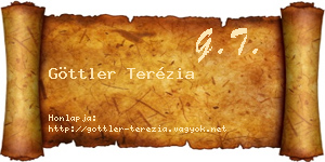 Göttler Terézia névjegykártya